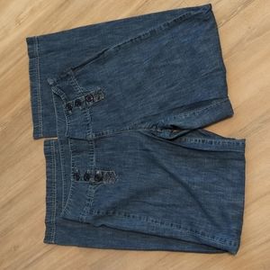 Kikit Jeans women size 8 wide/flare leg